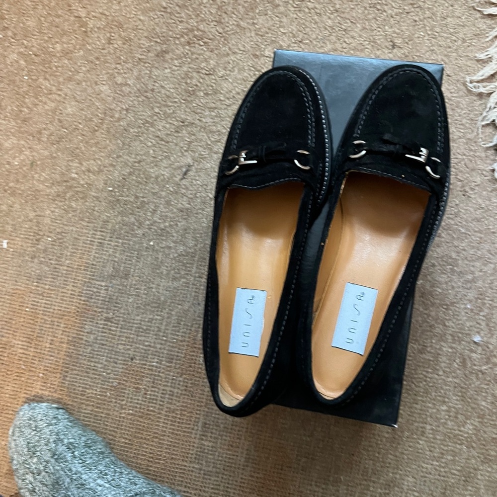 Unisa Black Suede Loafers Size 8.5 Women’s